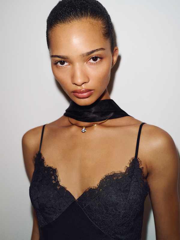 Solas Silk Dress - Black