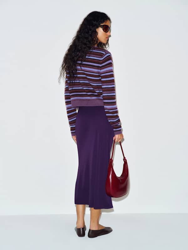 Luci Knit Skirt - Prune