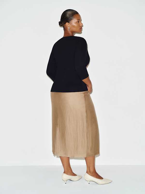 Aylani Knit Top Es - Black