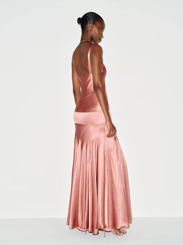Tana Silk Dress - Dried Rose