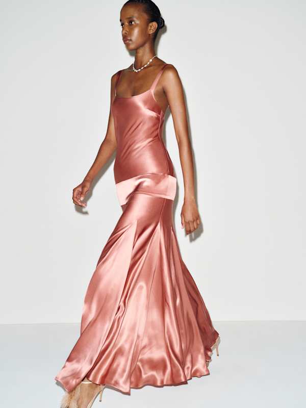 Tana Silk Dress - Dried Rose