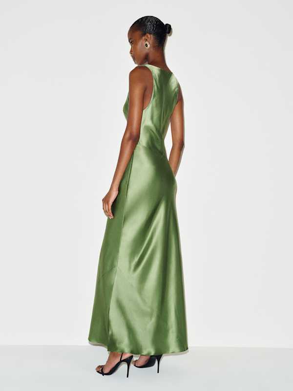 Veya Silk Dress - Jade Green