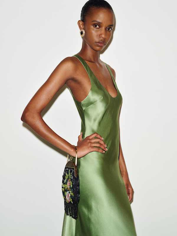Veya Silk Dress - Jade Green