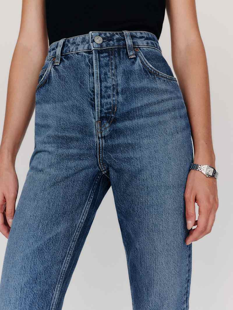 Cynthia High Rise Straight Jeans Reformation – jean droit taille haute, coloris Maggiore – vue 3