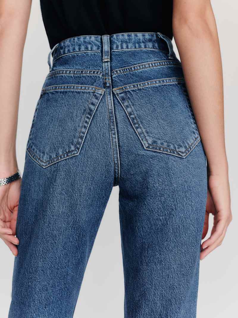 Cynthia High Rise Straight Jeans Reformation – jean droit taille haute, coloris Maggiore – vue 6