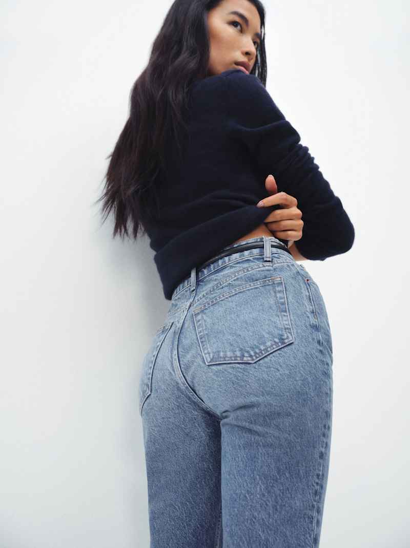 Cynthia High Rise Straight Cropped Jeans