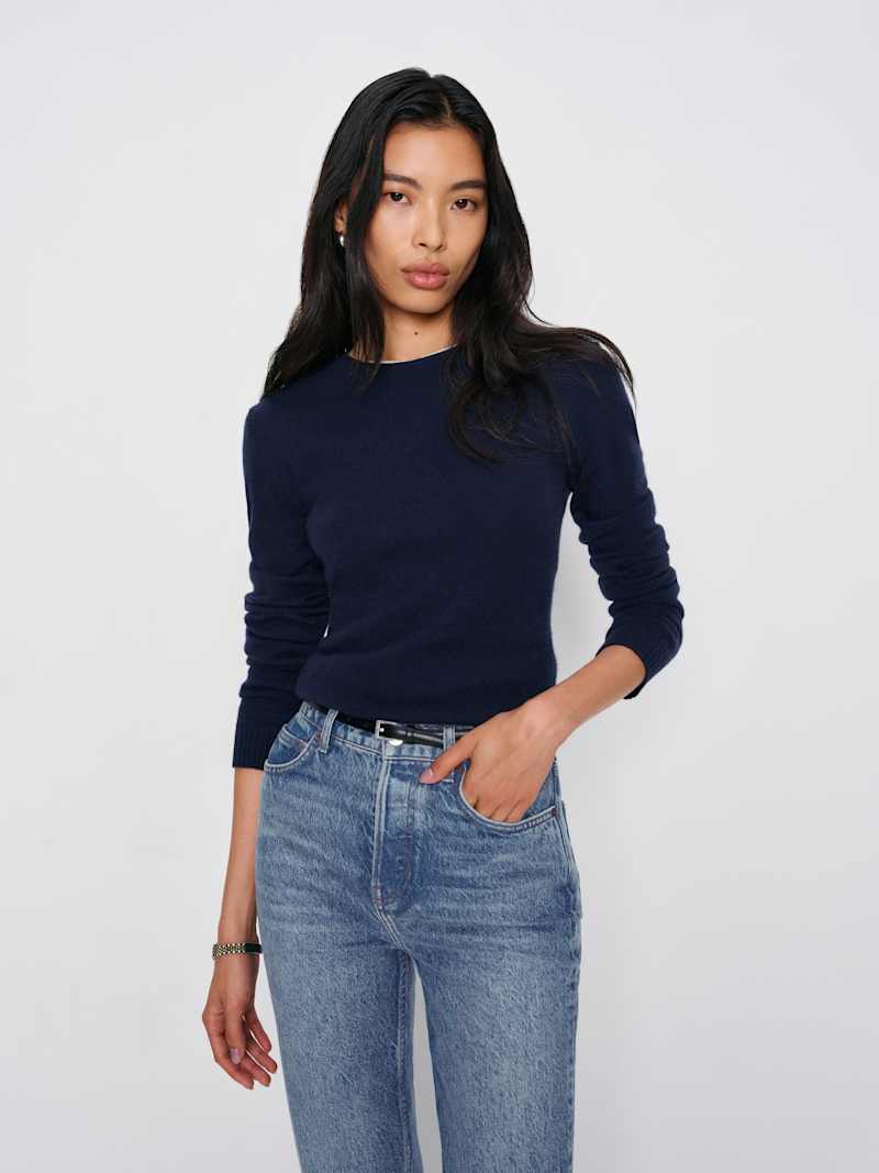 Cynthia High Rise Straight Long Jeans