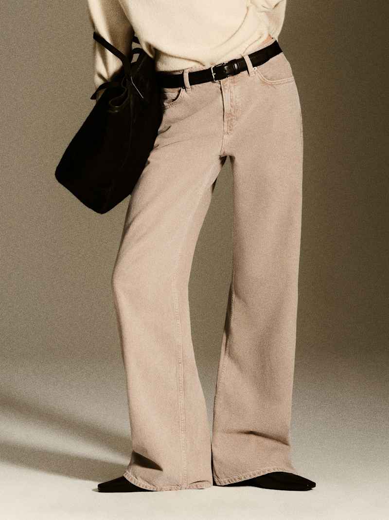 Cary High Rise Slouchy Wide Leg Jeans Reformation – jean large taille haute, coloris Petoskey – vue 2