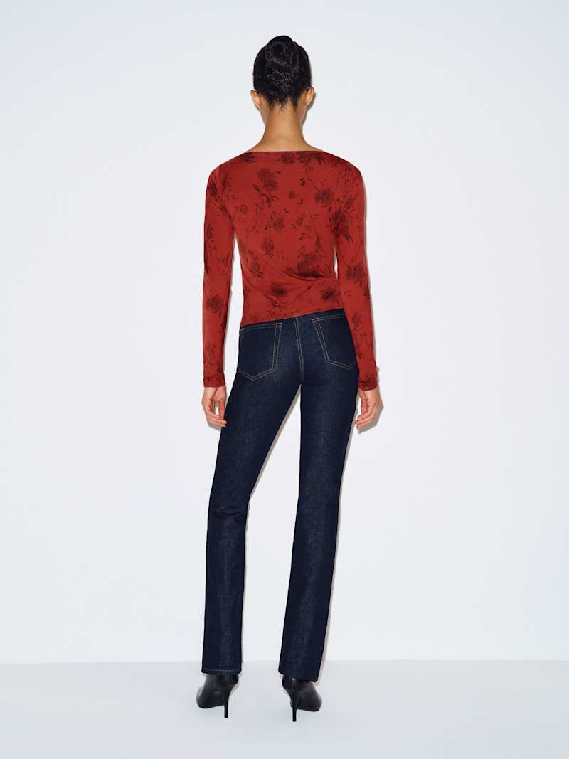 Wiley Knit Top Reformation – top en maille, coloris Varnish – vue 4