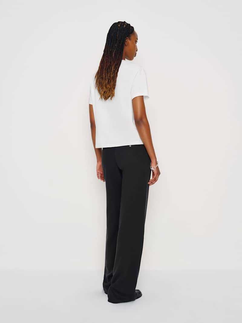 Rowan Crew Tee Reformation – t-shirt, coloris White – vue 4