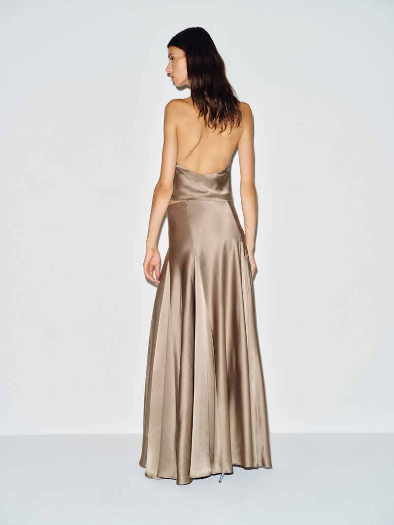 Sera Silk Two Piece Reformation – ensemble deux pièces en soie, coloris Pavement – vue 6