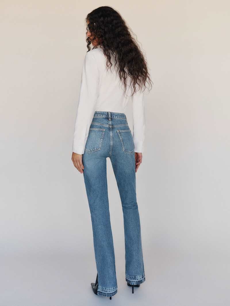 Blair High Rise Baby Bootcut Jeans Reformation – jean bootcut taille haute, coloris Vintage Embree – vue 4