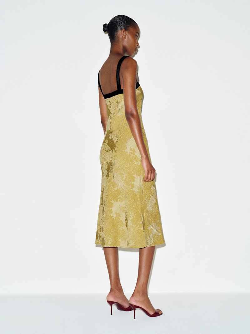 Zahara Dress Reformation – robe, coloris Gold Jacquard – vue 4