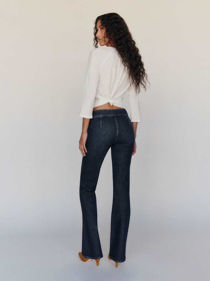Elly Stretch Low Rise Bootcut Jeans Reformation – jean bootcut taille basse, coloris Ariel – vue 5