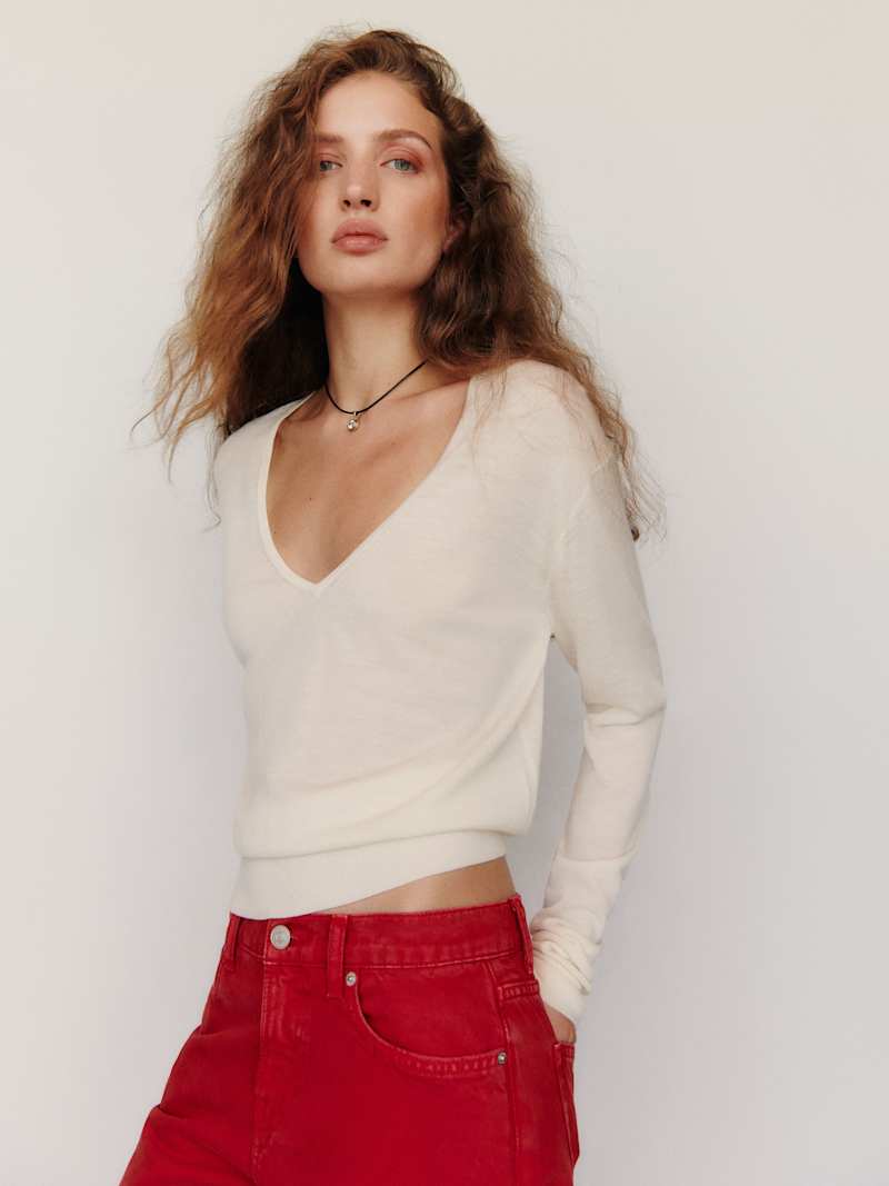 Micah V-Neck Sweater Top