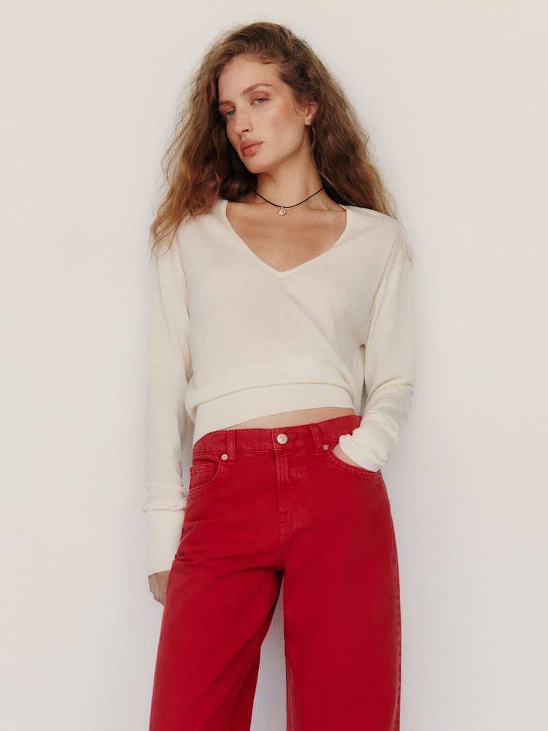 Micah V-Neck Sweater Top