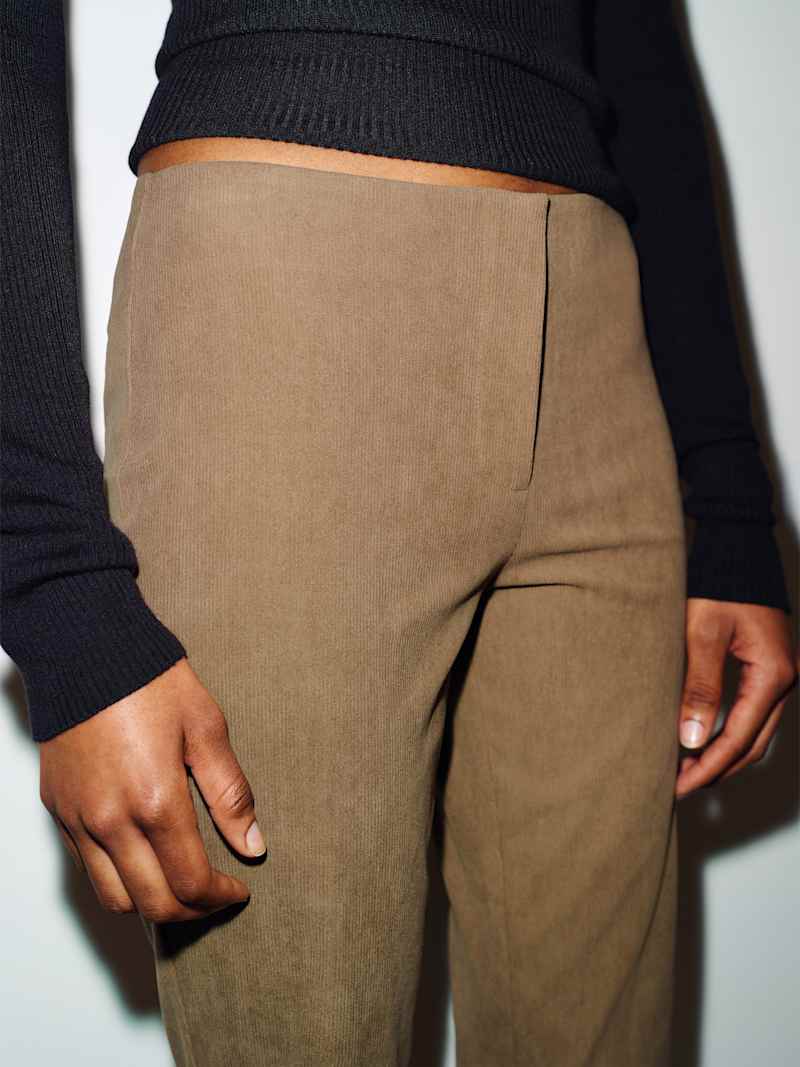 Hartley Low Rise Baby Bootcut Pant Reformation – pantalon, coloris Claystone – vue 3