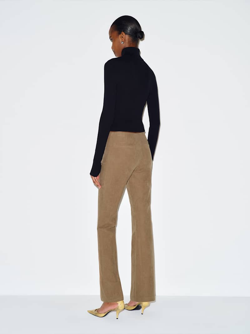 Hartley Low Rise Baby Bootcut Pant Reformation – pantalon, coloris Claystone – vue 4