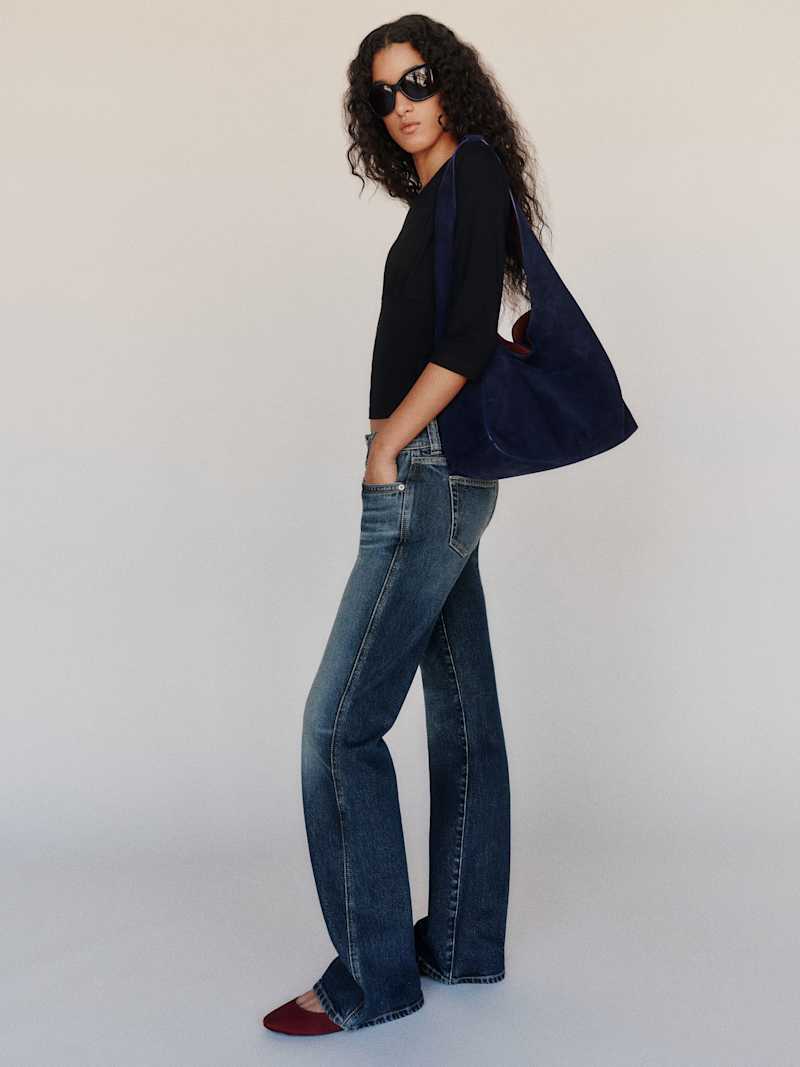 Brent Stretch Low Rise Bootcut Jeans Reformation – jean bootcut taille basse, coloris Sheldon – vue 4