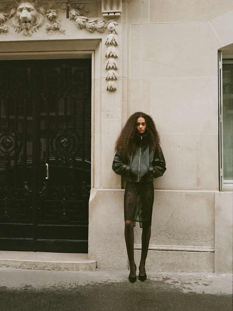 Veda Jennie Jacket Reformation – veste, coloris Black Shine