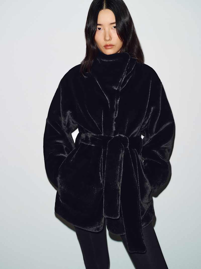Ayla Coat Reformation – manteau, coloris Black – vue 3