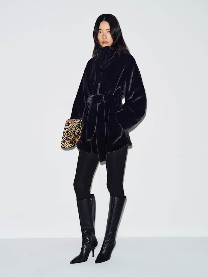 Ayla Coat Reformation – manteau, coloris Black – vue 5