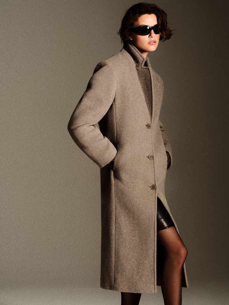 Alisa Coat Reformation – manteau, coloris Stone – vue 2