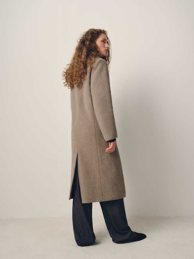 Alisa Coat Reformation – manteau, coloris Stone – vue 4