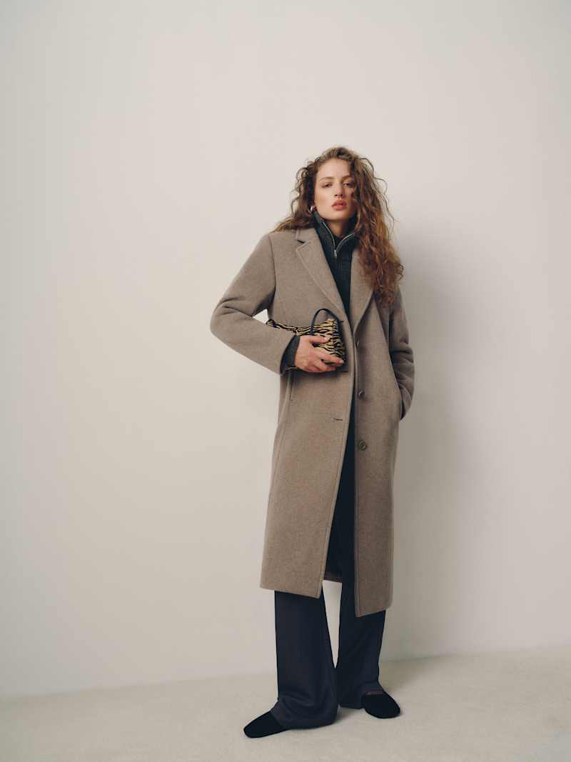 Alisa Coat Reformation – manteau, coloris Stone – vue 5