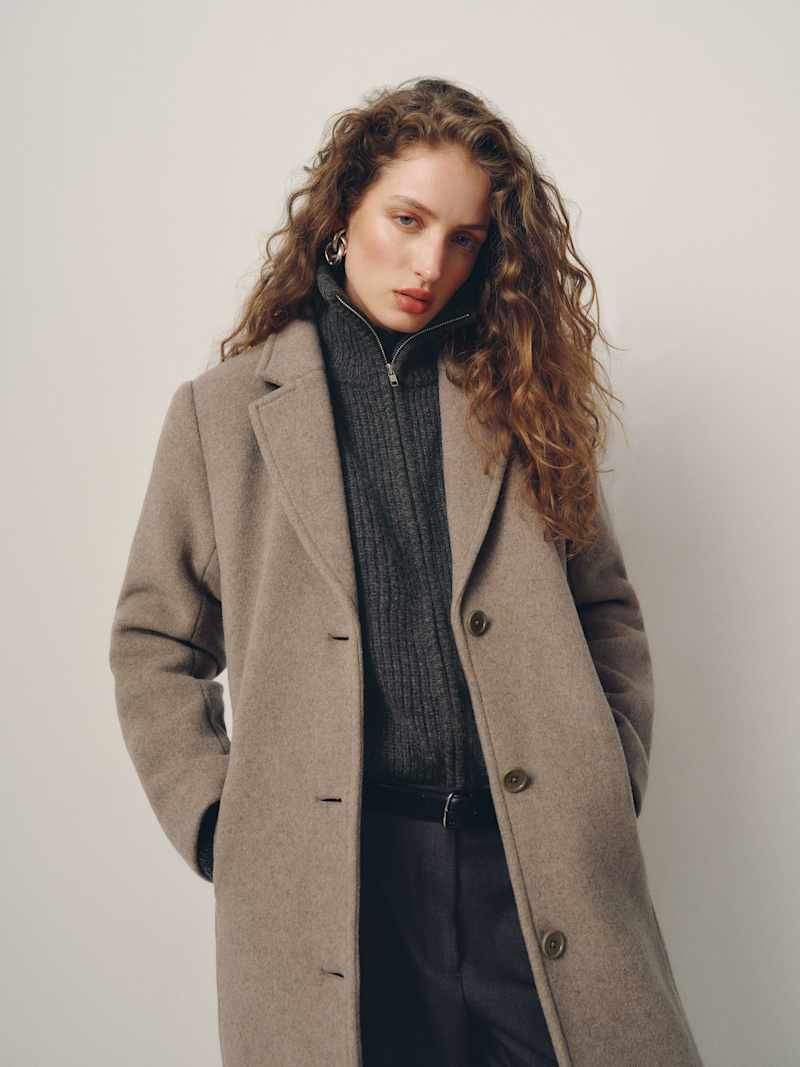 Alisa Coat Reformation – manteau, coloris Stone – vue 6