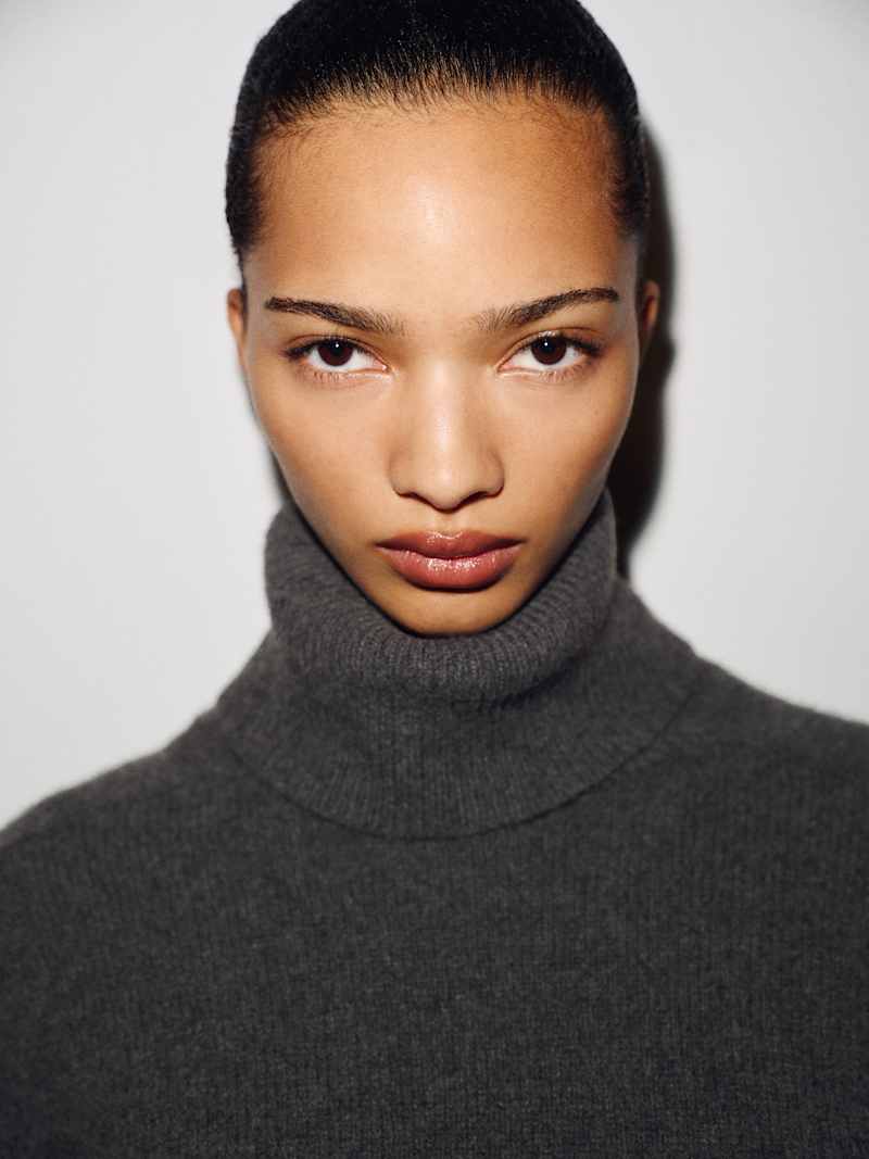Dove Cashmere Oversized Turtleneck Reformation – pull en cachemire, coloris Flannel – vue 5