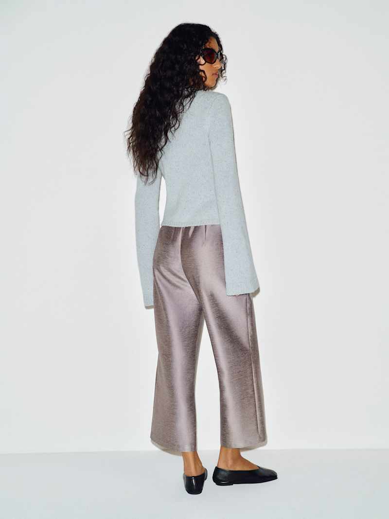 Ashley Regenerative Wool Crew Reformation – pull en laine, coloris Skye Donegal – vue 6