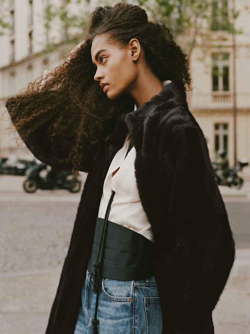 Kelly Jacket Reformation – veste, coloris Molasses – vue 2