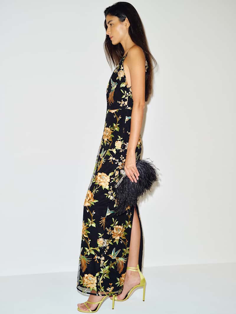 Mariam Dress Reformation – robe, coloris Hummingbird Embroidery – vue 3