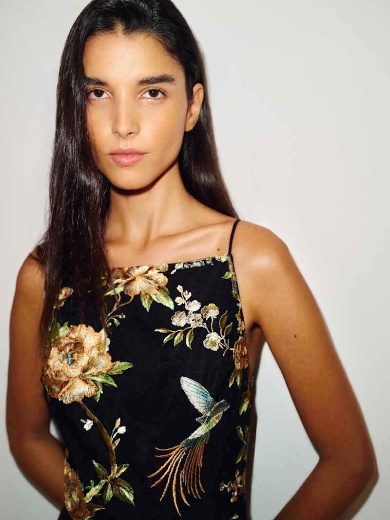 Mariam Dress Reformation – robe, coloris Hummingbird Embroidery – vue 4