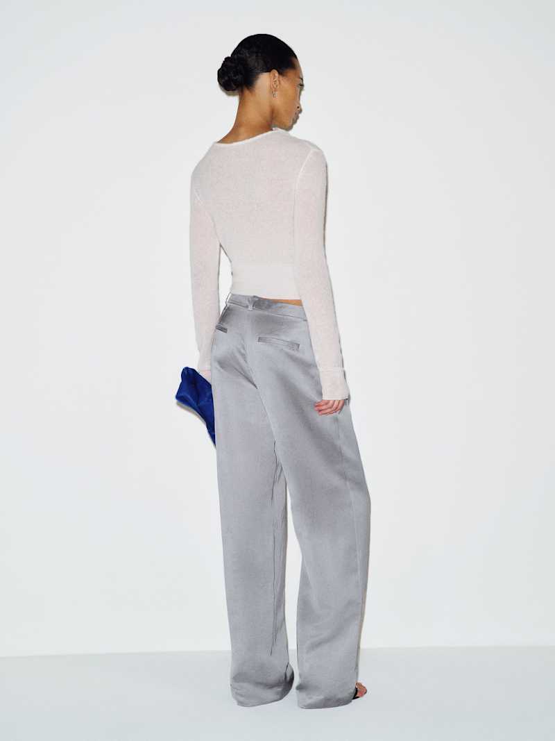 Frances Low Rise Relaxed Pant Reformation – pantalon, coloris Frost – vue 4
