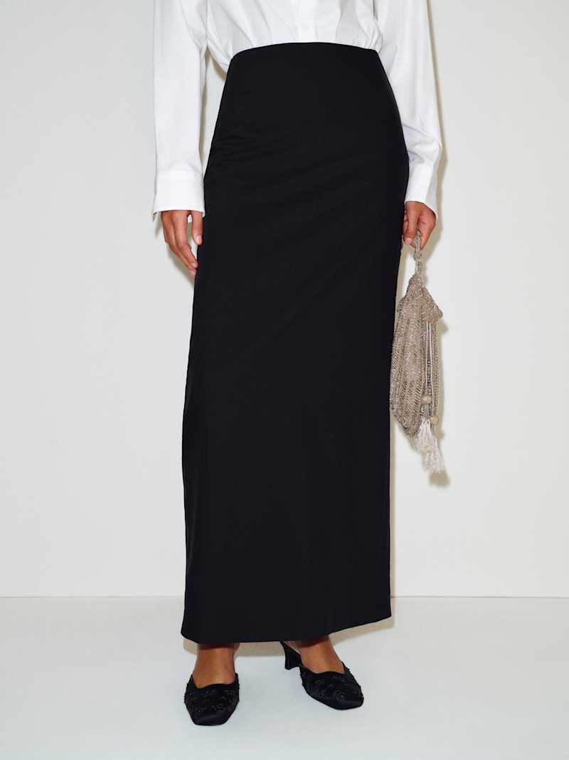 Carolyn Skirt Reformation – jupe, coloris Black – vue 2