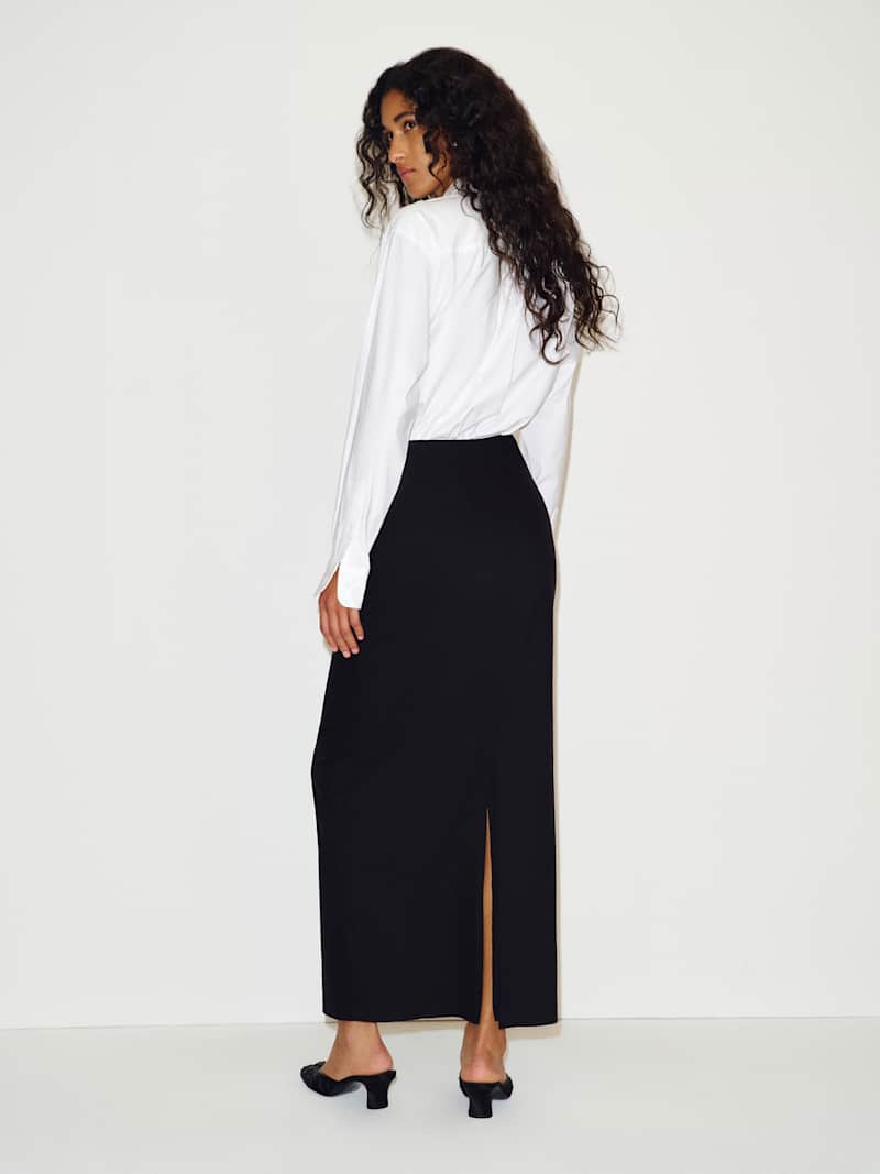 Carolyn Skirt Reformation – jupe, coloris Black – vue 4