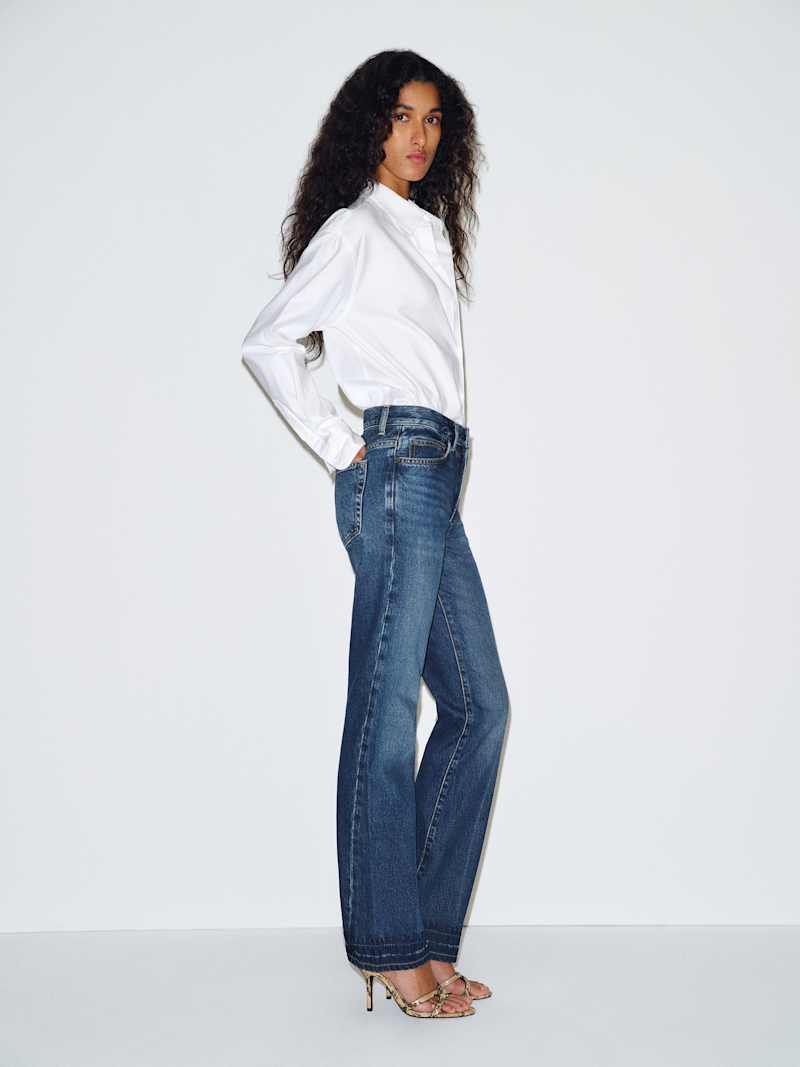 Alexa Chung High Rise Straight Leg Jeans Reformation – jean droit taille haute, coloris Scorpio Sun – vue 5