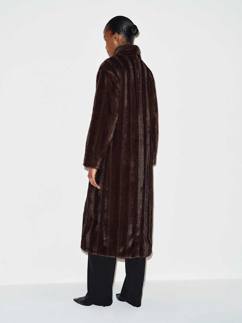 Gabrielle Coat Reformation – manteau, coloris Dark Brown – vue 6