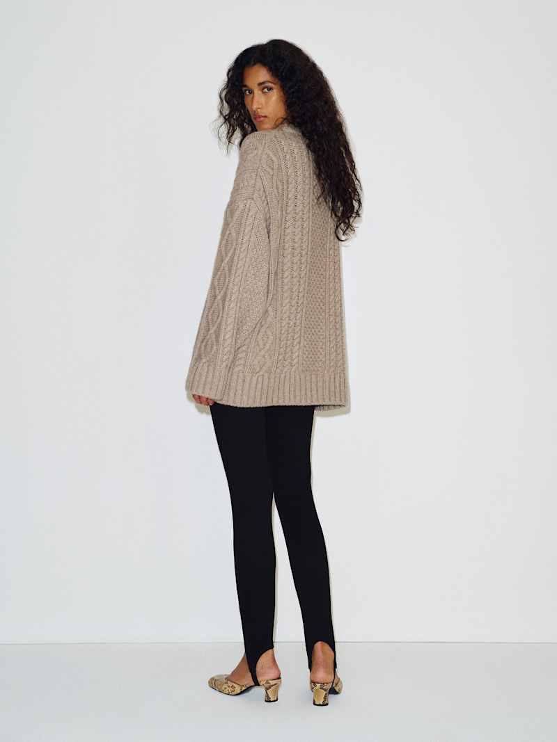 Nora Sweater Reformation – pull, coloris Oatmeal – vue 6