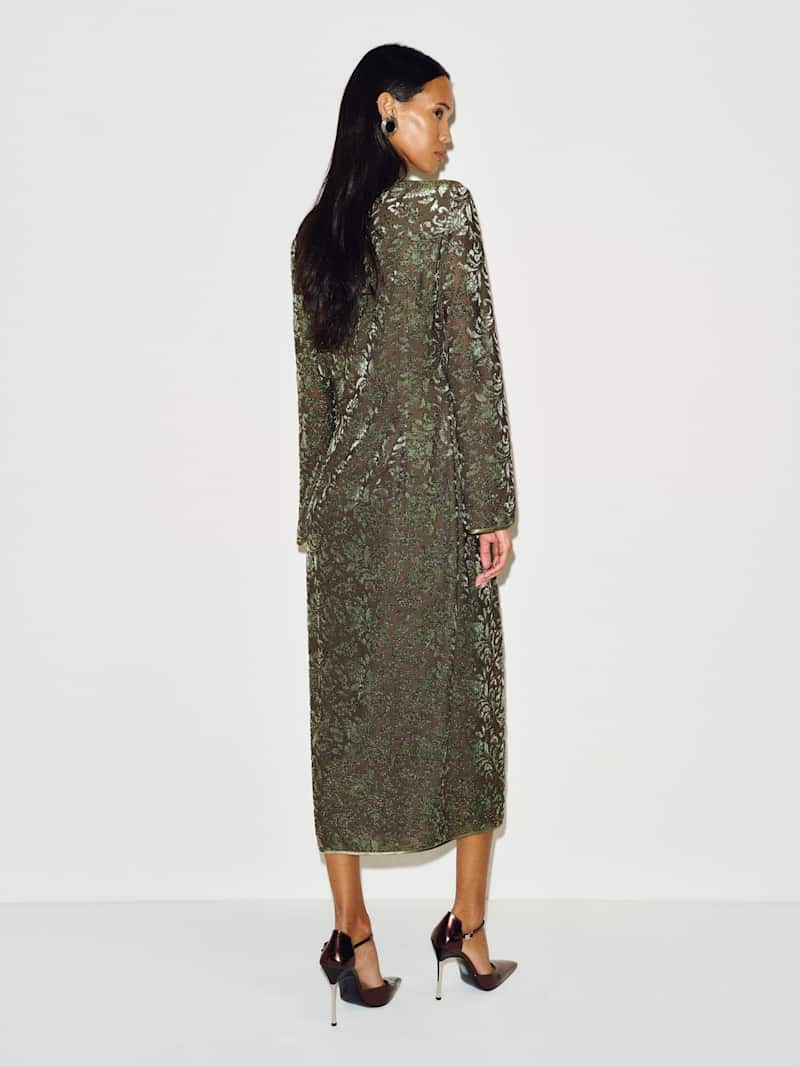 Haila Dress Reformation – robe, coloris Moss Burnout – vue 5