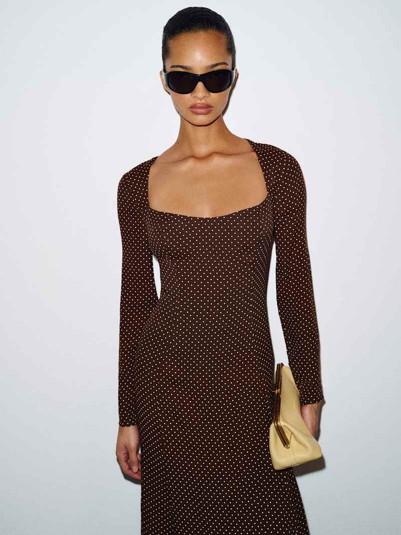 Yarah Dress Reformation – robe, coloris Pin Dot – vue 2