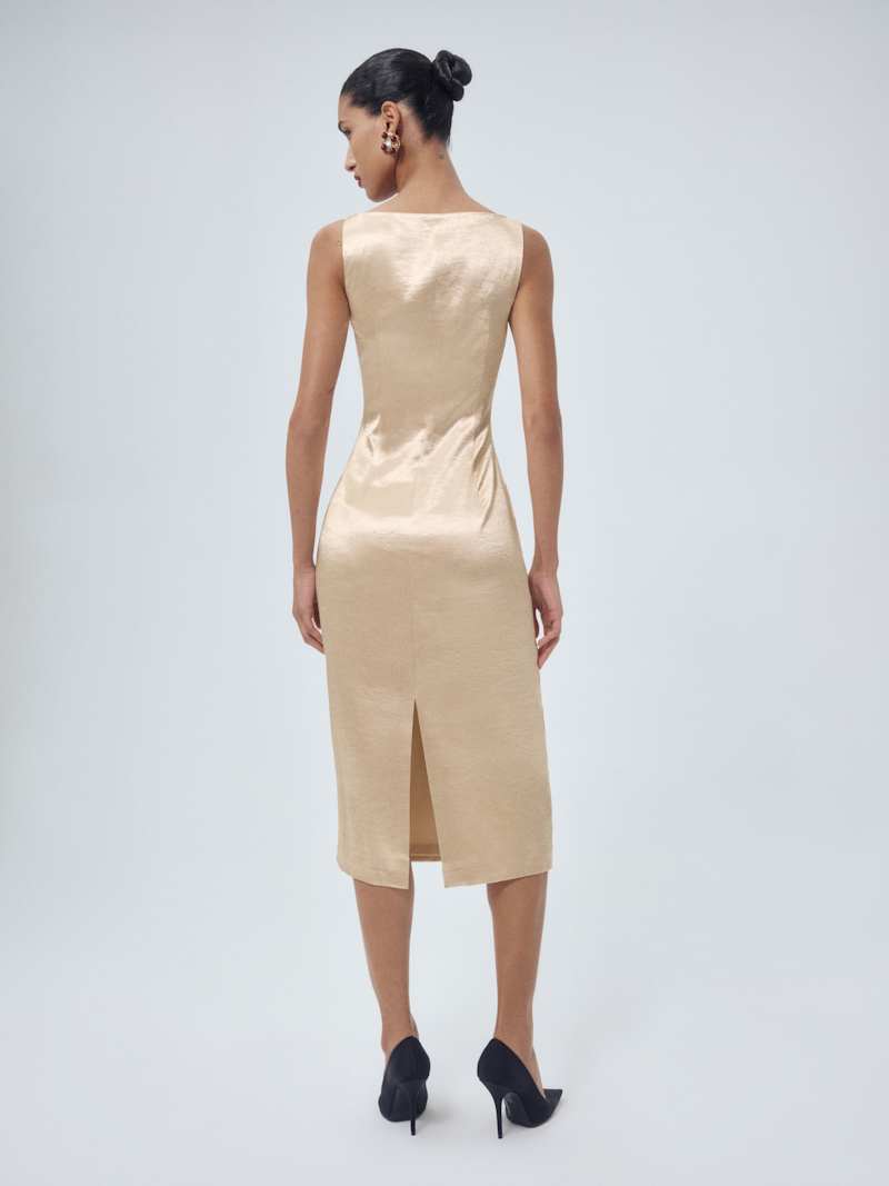 Rune Dress Reformation – robe, coloris Gold – vue 3