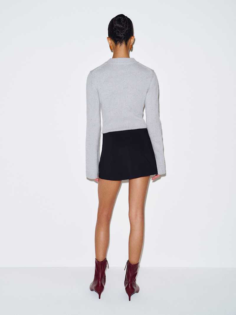 Carla Low Waist Skort Reformation – jupe-short, coloris Black – vue 4