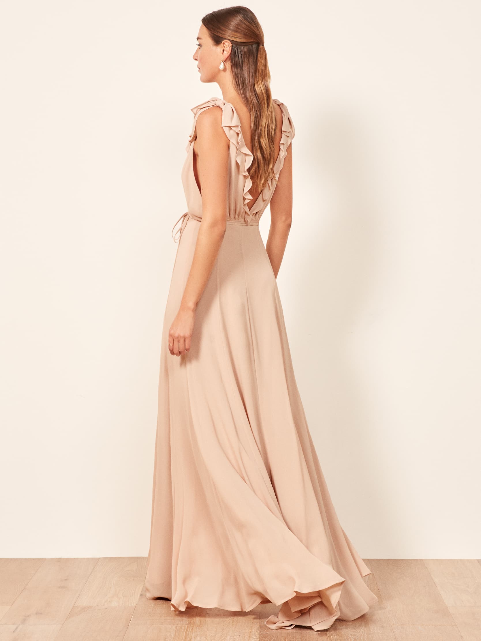 Peppermint Dress - Sleeveless Bridal Georgette | Reformation