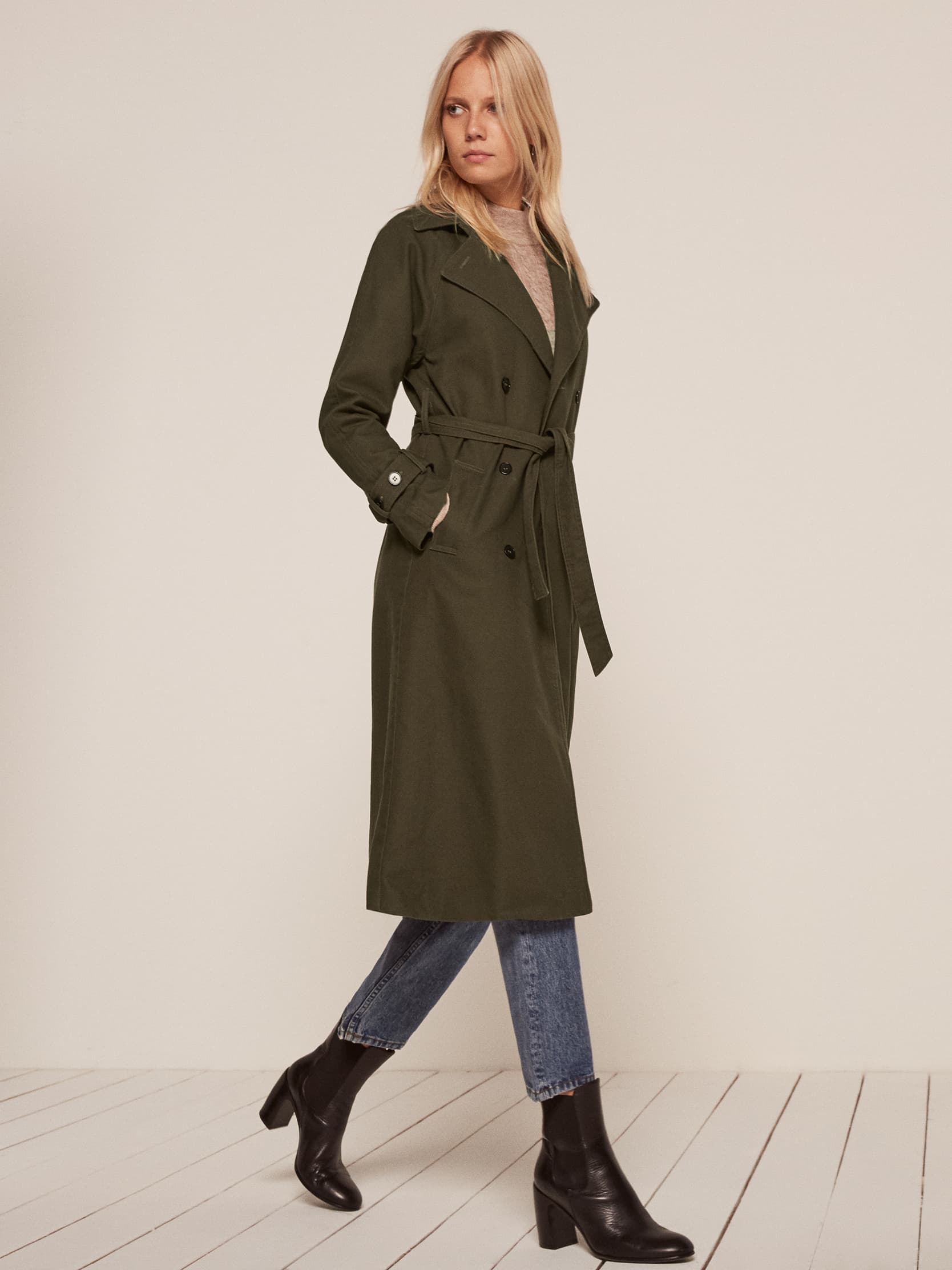 Reformation trench coat clearance