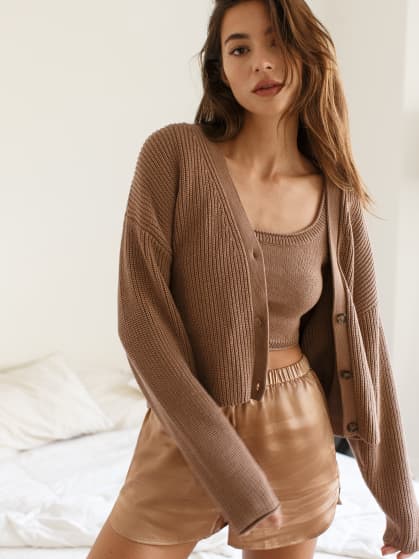 Reformation sweater set clearance