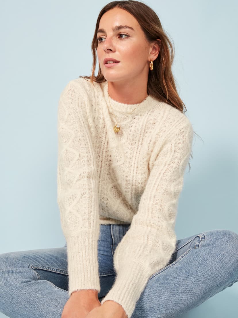 reformation alpaca sweater