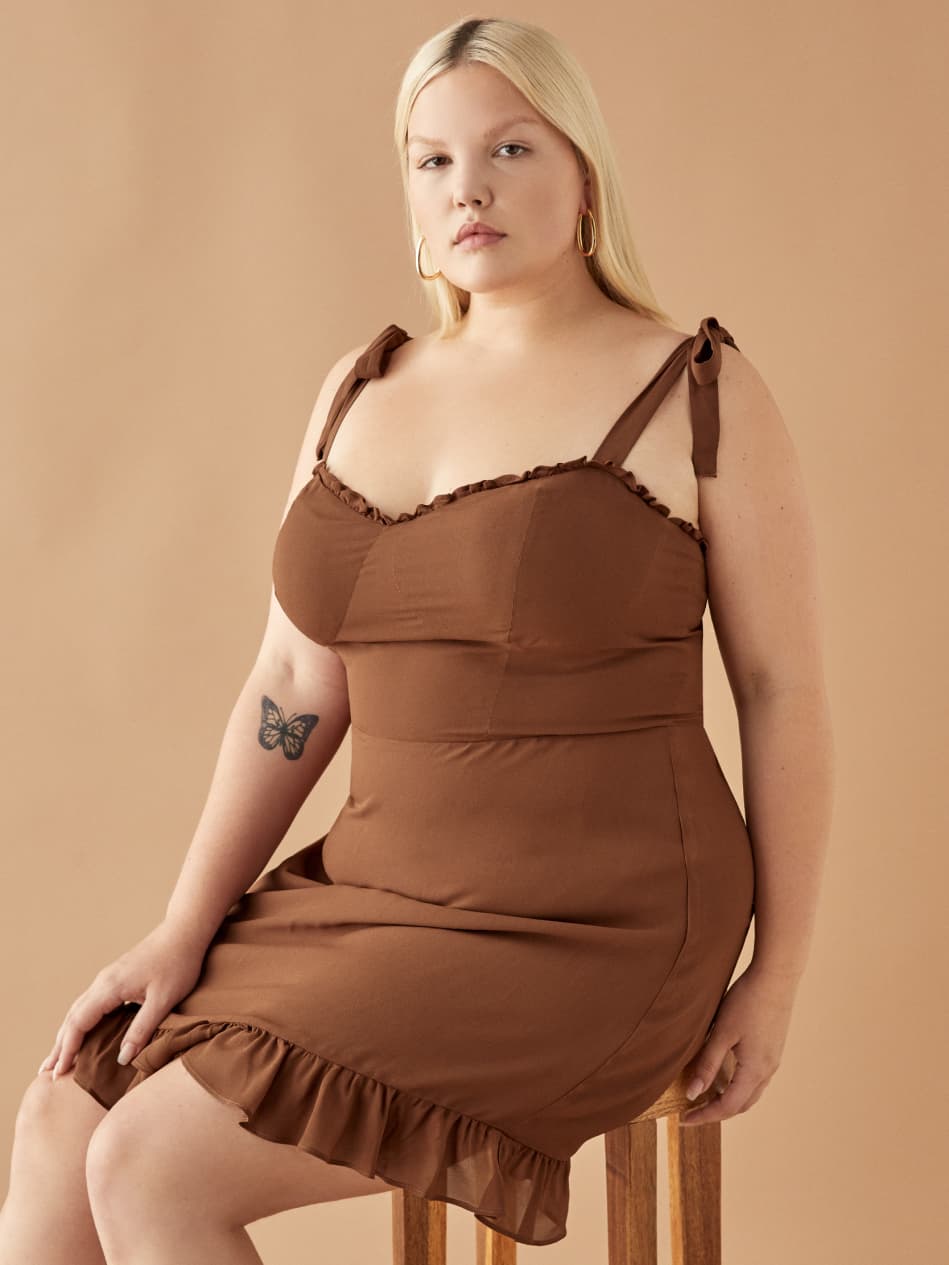 Reformation christine dress georgette clearance